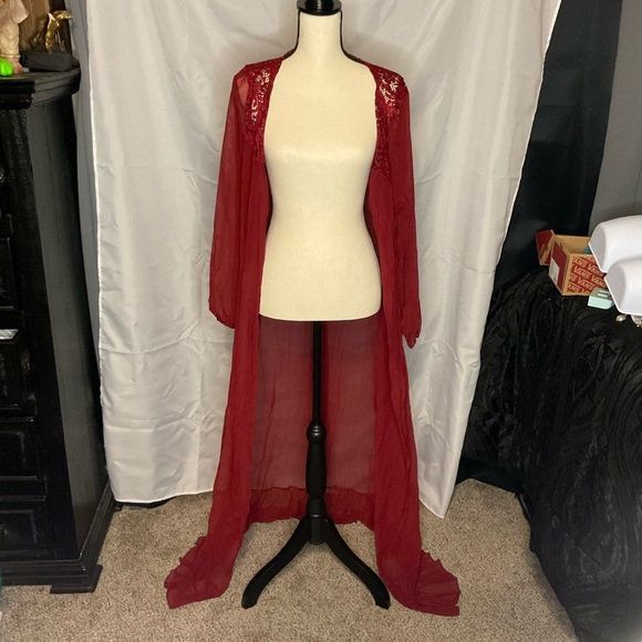 💸 Red Long kimono - Picture 11 of 13